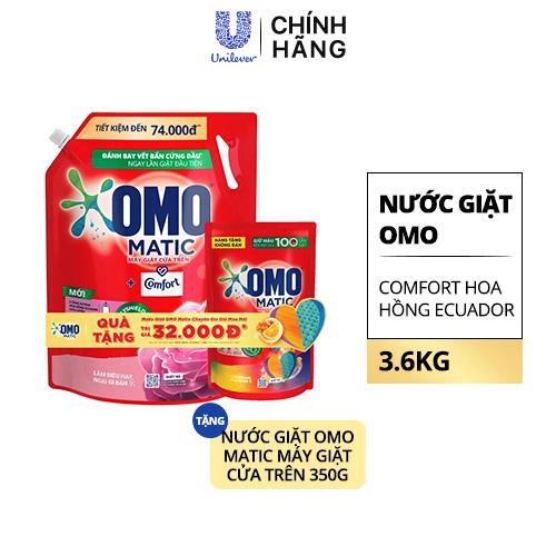 OMO NG CFT HoaHồng Ecuador 3.6kg (1+1 Omo Giữ Màu 350g)/3 Bộ