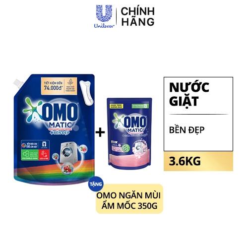 OMO NG MG C.Trước Bền Đẹp3.6kg (1+1Omo NgănMùiẨmMốc350g)/3Bộ