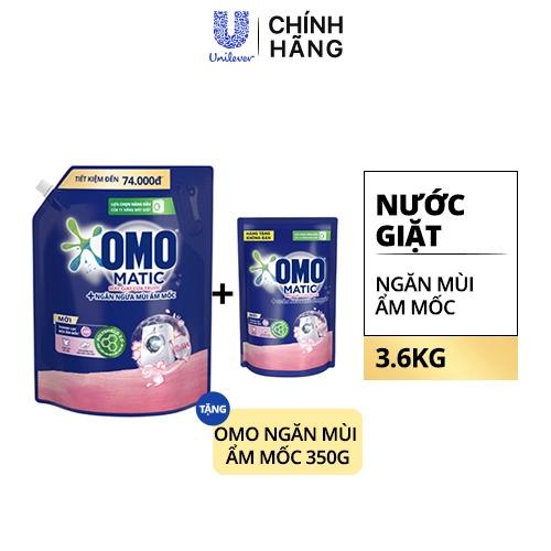 OMO NG CTRC NgănMùi ẨmMốc3.6Kg (1+1Omo NgănMùiẨmMốc350g)/3Bộ