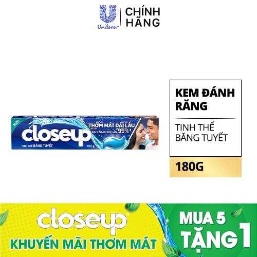 CLOSEUP KĐR Tinh Thể Băng Tuyết 180g (5+1)/6 bộ