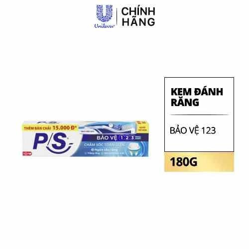 P/S KĐR Bảovệ 123 180g(1+1P/S Bàn chải đánh răng X30)/36 bộ