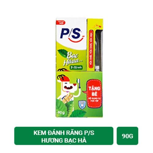 P/S KĐR Trẻ Em 7-11 Tuổi Bạc Hà 90g (1+DCụHọcTập)/24 bộ