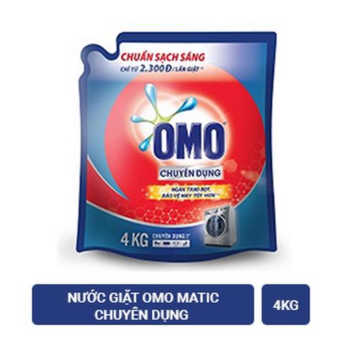 OMO Nước Giặt Cửa Trước 4KG/4 túi