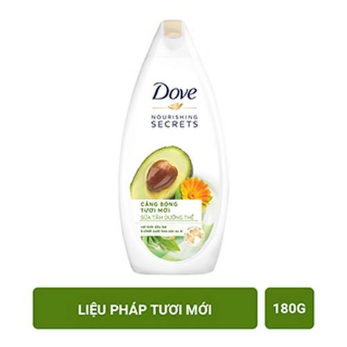Dove sữa tắm liệu pháp tươi mới 180g/24 chai