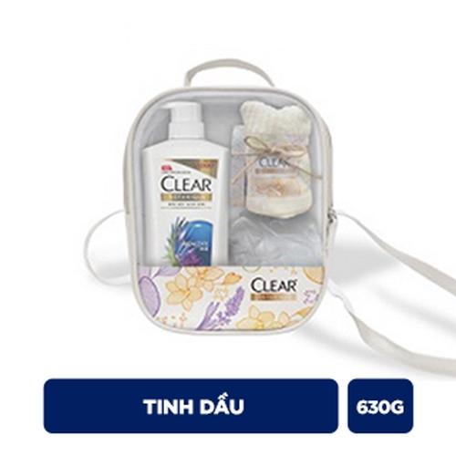 CLEAR dg tinh dầu 650g+bộ c.sóc tt/8 bộ