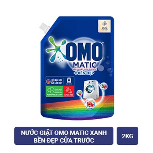 OMO Nước Giặt Bền Đẹp Cửa Trước 2kg/4 túi