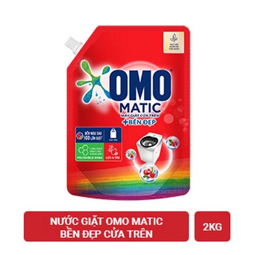 OMO Nước Giặt Bền Đẹp Cửa Trên 2kg/4 túi