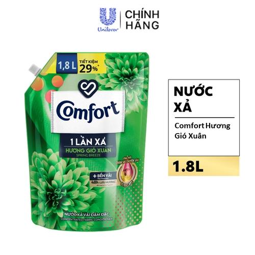 COMFORT đậm đặc 1 lần xả hương gió xuân 1800ml/4 túi