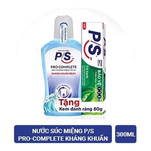 P/S Nước S.Miệng Pro-Complete 300ml (1+KĐR P/S TX 80g)/24 bộ