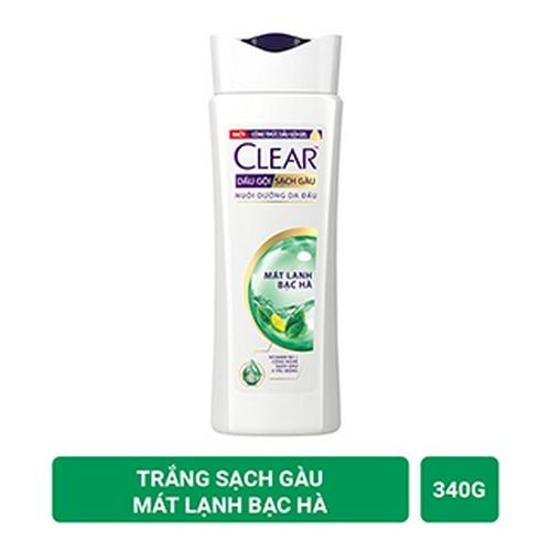 CLEAR dầu gội mát lạnh bạc hà 340g/12 chai