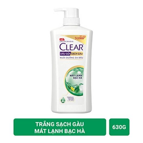 CLEAR dầu gội mát lạnh bạc hà 630g/8 chai