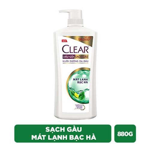 CLEAR dầu gội mát lạnh bạc hà 880g/8 chai