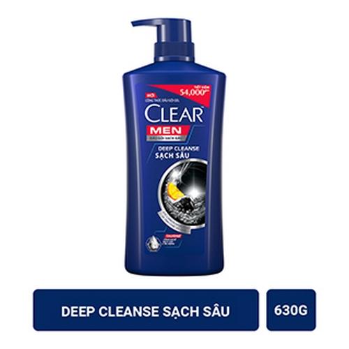CLEAR men dầu gội mềm sạch sâu 630g/8 chai