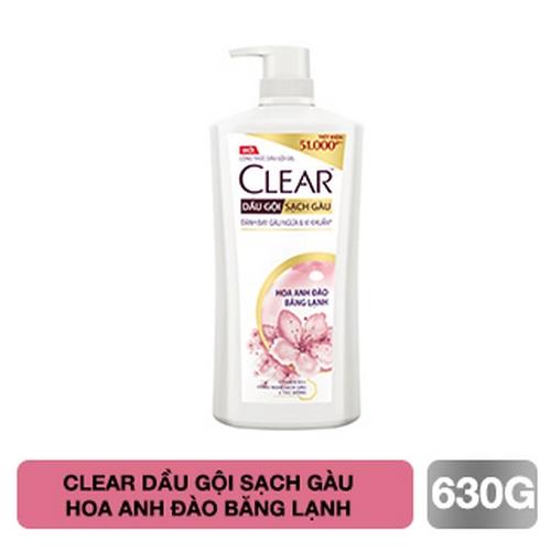 CLEAR dầu gội hoa anhđào băng lạnh 630g/8 chai