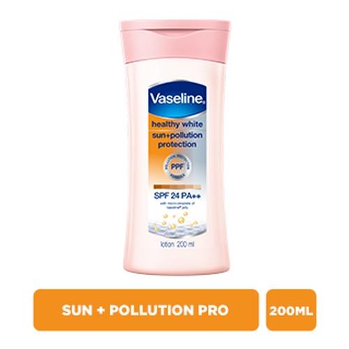 VASELINE sữa dưỡng thể sun+pollution pro 200ml/24 chai