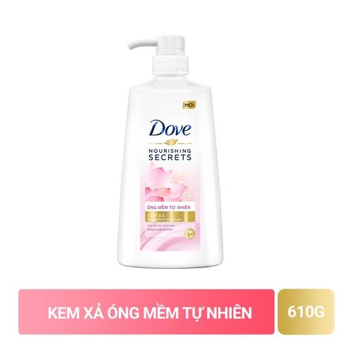 DOVE kem xả óng mềm tự nhiên 610g/8 chai