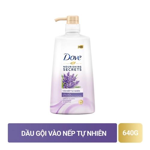 DOVE dầu gội vào nếp sống động tự nhiên 640g/8 chai