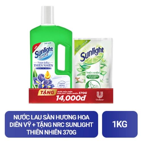 SUNLIGHT nls tdhh d.vỹ + nrc t.nhiên(chai1kg+chai370g)/8bộ