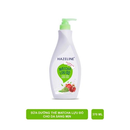 HAZELINE sữa dưỡng thể matcha & lựu đỏ 370ml/12 chai