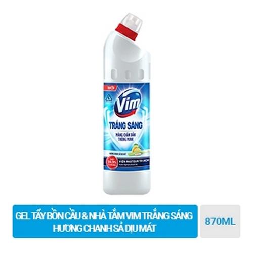 VIM tẩy rửa trắng sáng hương chanh sả 870ml/16 chai