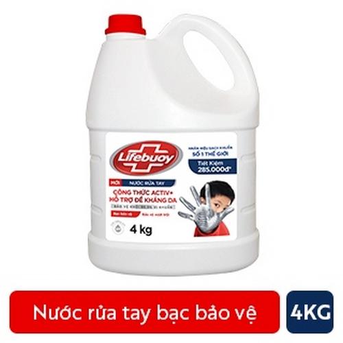 LIFEBUOY nước rửa tay bạc bảo vệ 4kg/3can