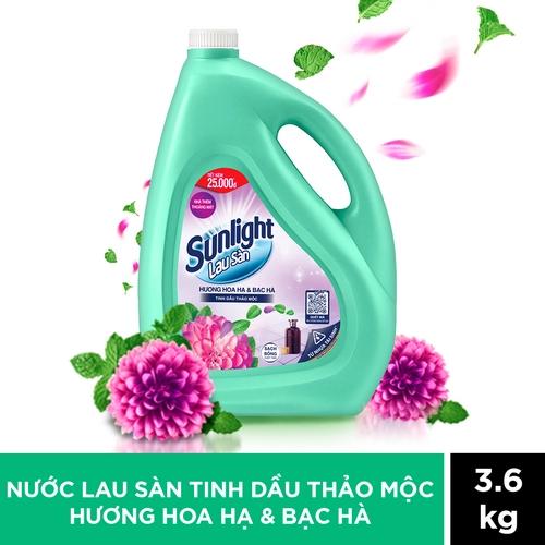 SUNLIGHT NLS Tinh dầu thảo mộc Hoa hạ Bạc hà 3.6kg/3 can