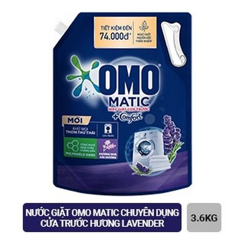 OMO Nước Giặt Khử Mùi Thơm Thư Thái Cửa Trước 3.6kg/4 túi