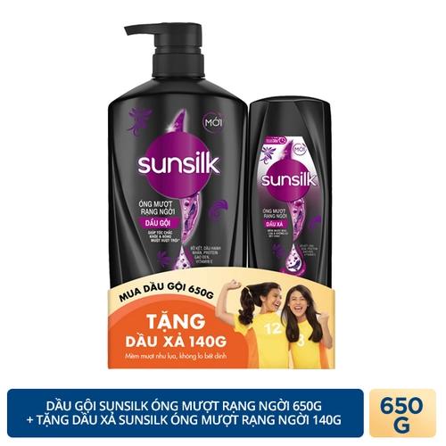 SUNSILK dg om r.ngời 650g + d.x SUNSILK om r.ngời140g/8 bộ