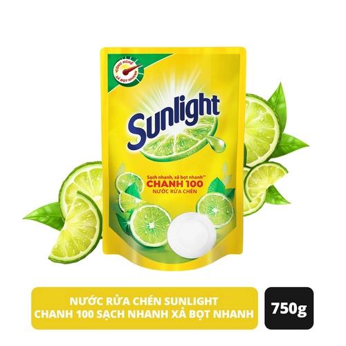 SUNLIGHT Nước rửa chén Chanh túi 750g/18 túi