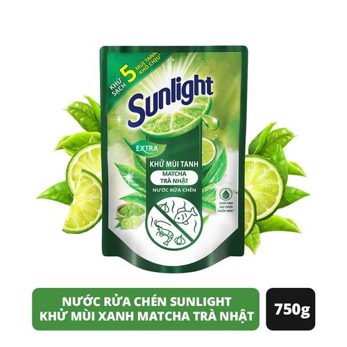 SUNLIGHT Nước rửa chén Trà xanh 750g/18 túi