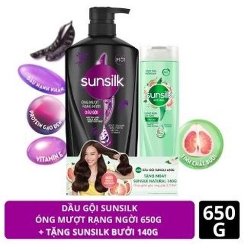 SUNSILK dg om r.ngời 650g+d.g SUNSILK ng.rụng tóc 140g/8 bộ