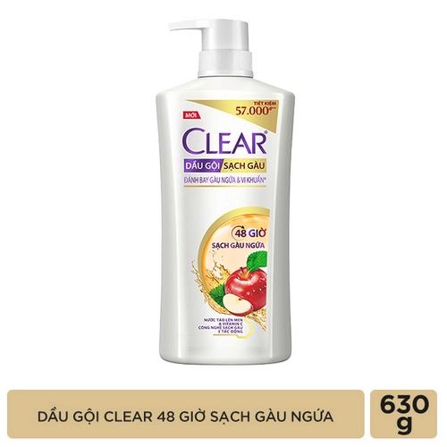 CLEAR dầu gội 48 giờ sạch gàu ngứa 630g/8 chai