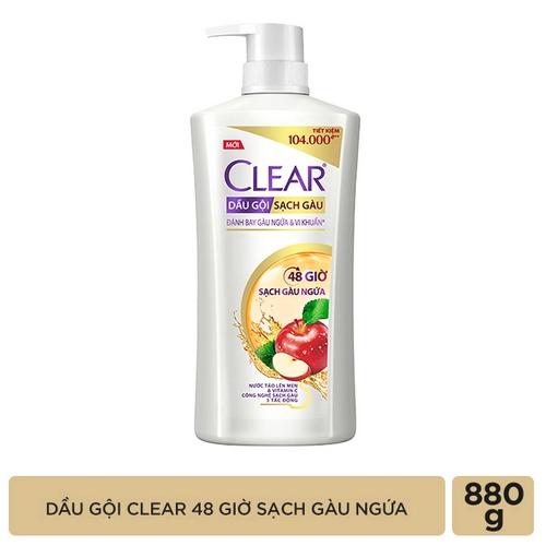 CLEAR dầu gội 48 giờ sạch gàu ngứa 880g/8 chai