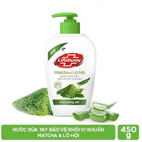 LIFEBUOY NRT Matcha & Nha Đam 450g/12 chai