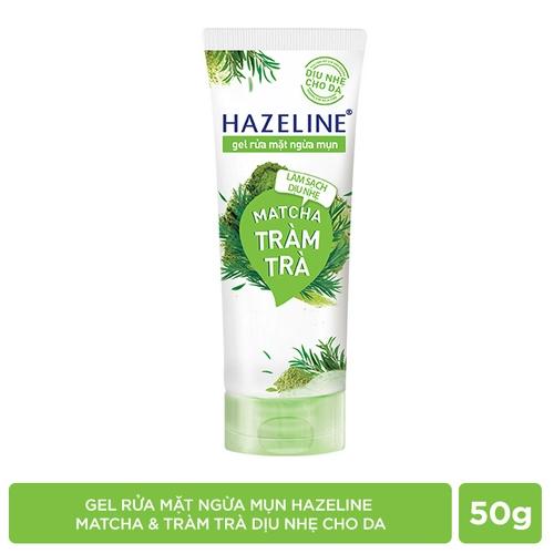 Hazeline gel rửa mặt matcha tràm trà 50g/24 tuýp