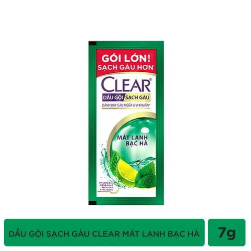 CLEAR dầu gội mát lạnh bạc hà 7gx10/66 dây