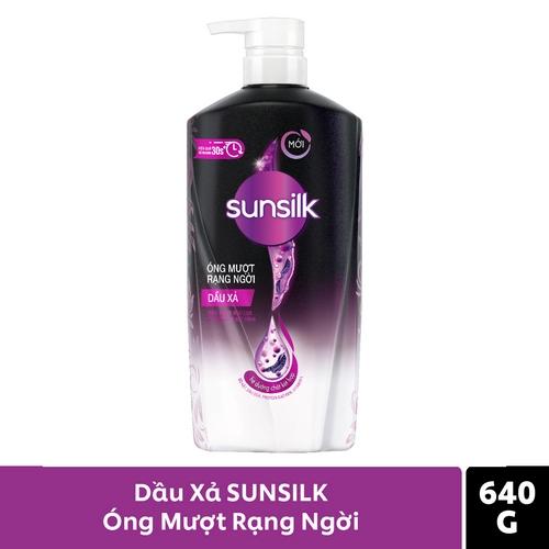 SUNSILK Dầu Xả Óng Mượt Rạng Ngời (Đen) 640g/8 Chai