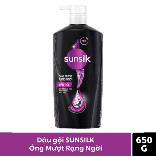 SUNSILK Dầu Gội Óng Mượt Rạng Ngời (Đen) 650g/8 Chai