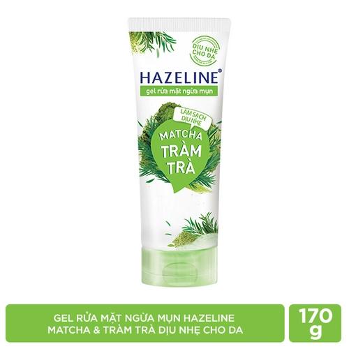 Hazeline gel rửa mặt matcha tràm trà 170g/12 tuýp