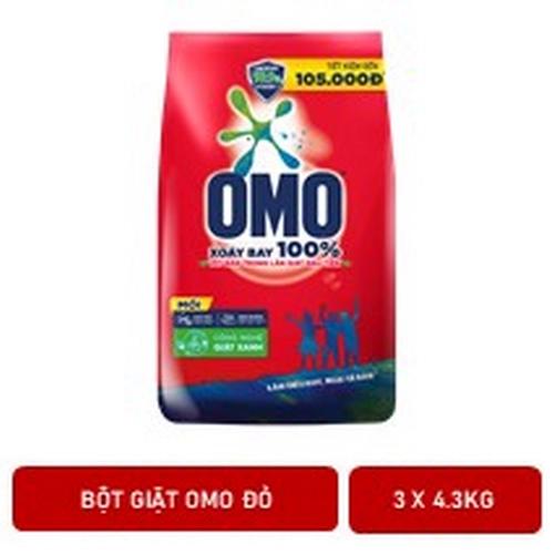 OMO BG đỏ 4.3kg/3 gói