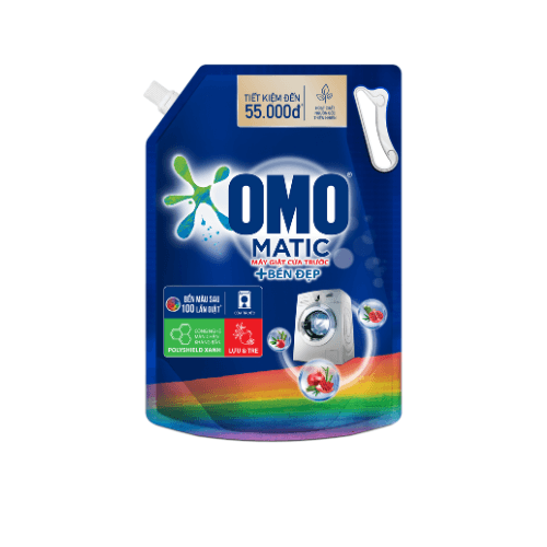 OMO Nước Giặt Bền Đẹp Cửa Trước 2.8kg/4 túi