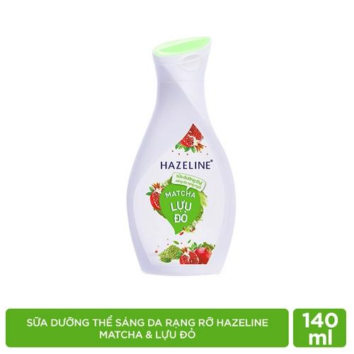 Hazeline sữa dưỡng thể matcha & lựu đỏ 140ml/24 chai