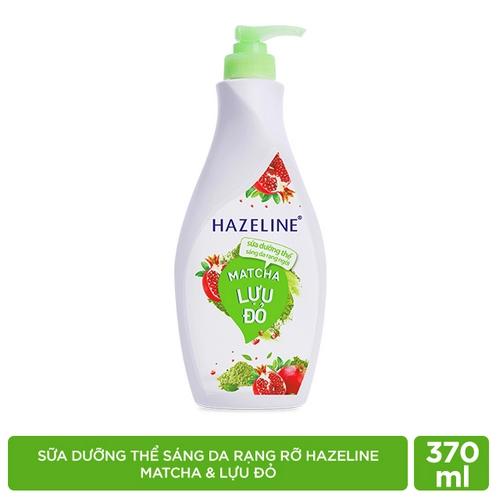 Hazeline sữa dưỡng thể matcha & lựu đỏ 370ml/12 chai