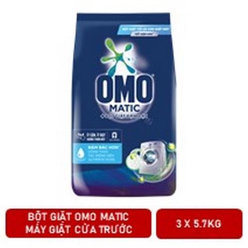 OMO Bột Giặt Máy Cửa Trước 5.7kg/3 gói