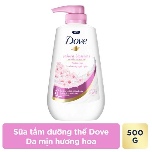DOVE Sữa Tắm Hương Hoa Ngọt Ngào (Hồng) 500G/12 Chai