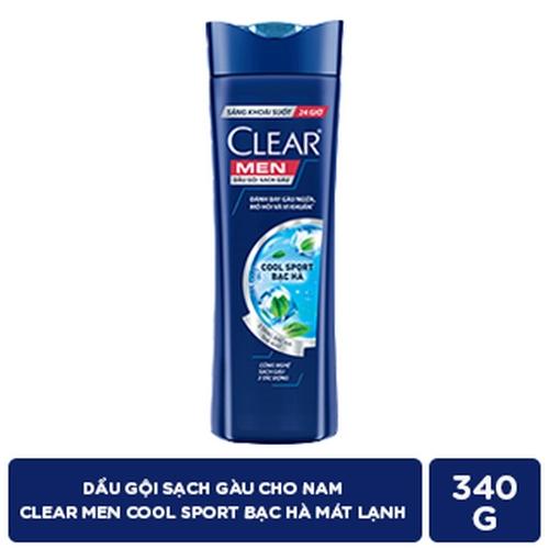 CLEAR MEN Dầu Gội Mát Lạnh Bạc Hà 340g/12 Chai