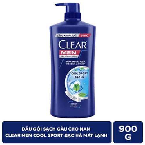 CLEAR MEN Dầu Gội Mát Lạnh Bạc Hà 900g/8 Chai