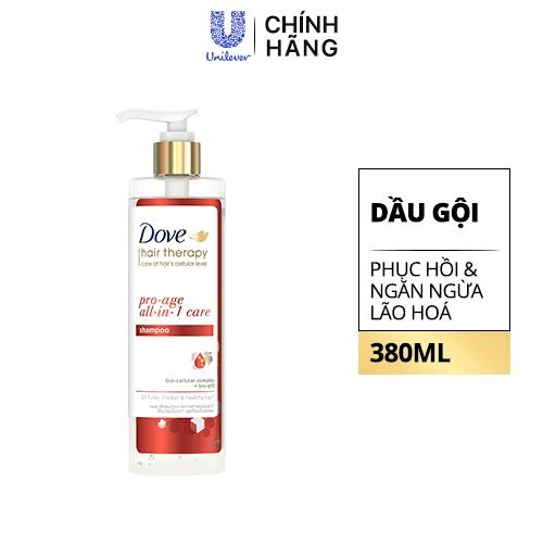 DOVE Dầu Gội Hair Therapy Ngăn Ngừa Lão Hóa 380ML/12 Chai