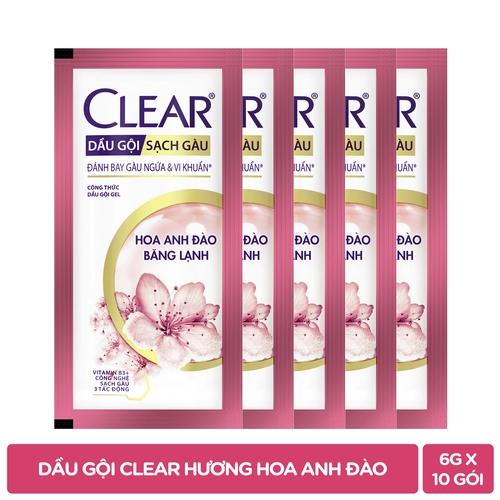CLEAR Dầu Gội Hươnghoa Anh Đào 6gx10/66 Dây