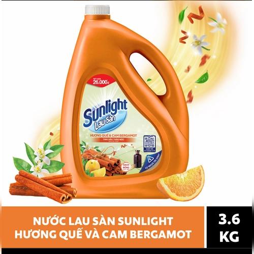 SUNLIGHT NLS Tinh dầu thảo mộc Quế & Cam Bergamot 3.6kg/3can